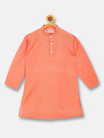 Thumbnail for Sethukrishna Boys Orange Kurta with Pyjamas - Distacart