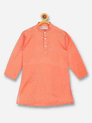 Sethukrishna Boys Orange Kurta with Pyjamas - Distacart