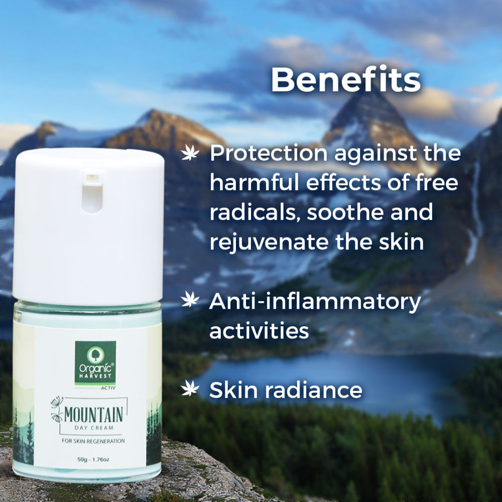 Organic Harvest Mountain Day Cream For Skin Regeneration
