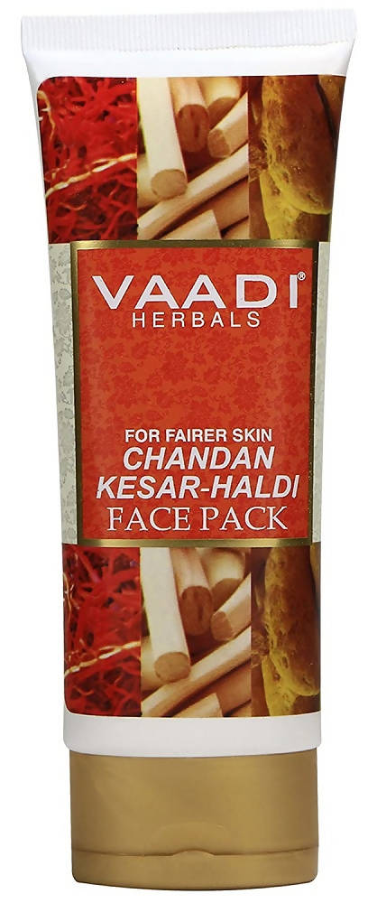 Vaadi Herbals Chandan Kesar Haldi Face Pack - Distacart