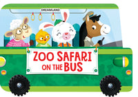 Thumbnail for Dreamland Zoo Safari on the Bus- A Shaped Board book with Wheels : Children Picture Board Book - Distacart