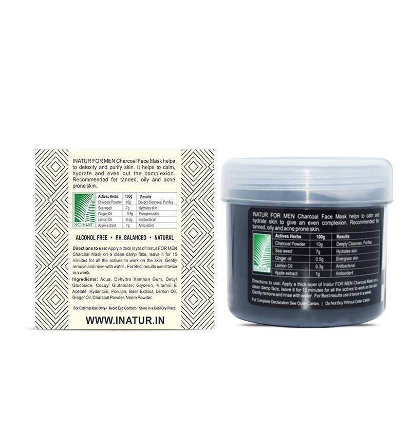 Inatur Charcoal Face Mask For Men