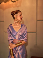 Thumbnail for Mitera Ethinic Motif Woven Design Zari Pure Silk Saree - Distacart