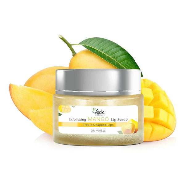 Vedic Naturals Exfoliating Mango Lip Scrub - Distacart