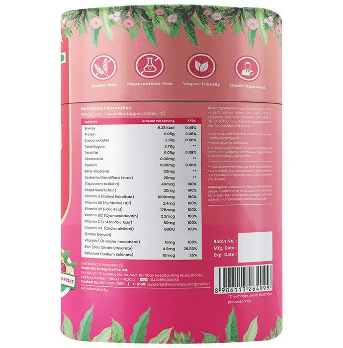 Himalayan Organics Hair & Skin Gummies - Distacart