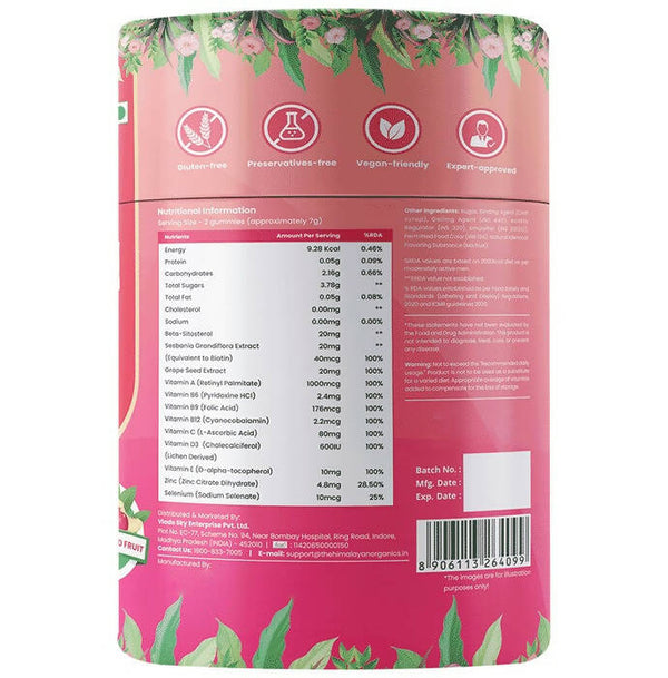 Himalayan Organics Hair & Skin Gummies - Distacart