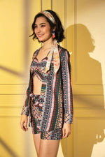 Thumbnail for Multi Platinum Creap Printed Co-Sets - Femella - Distacart