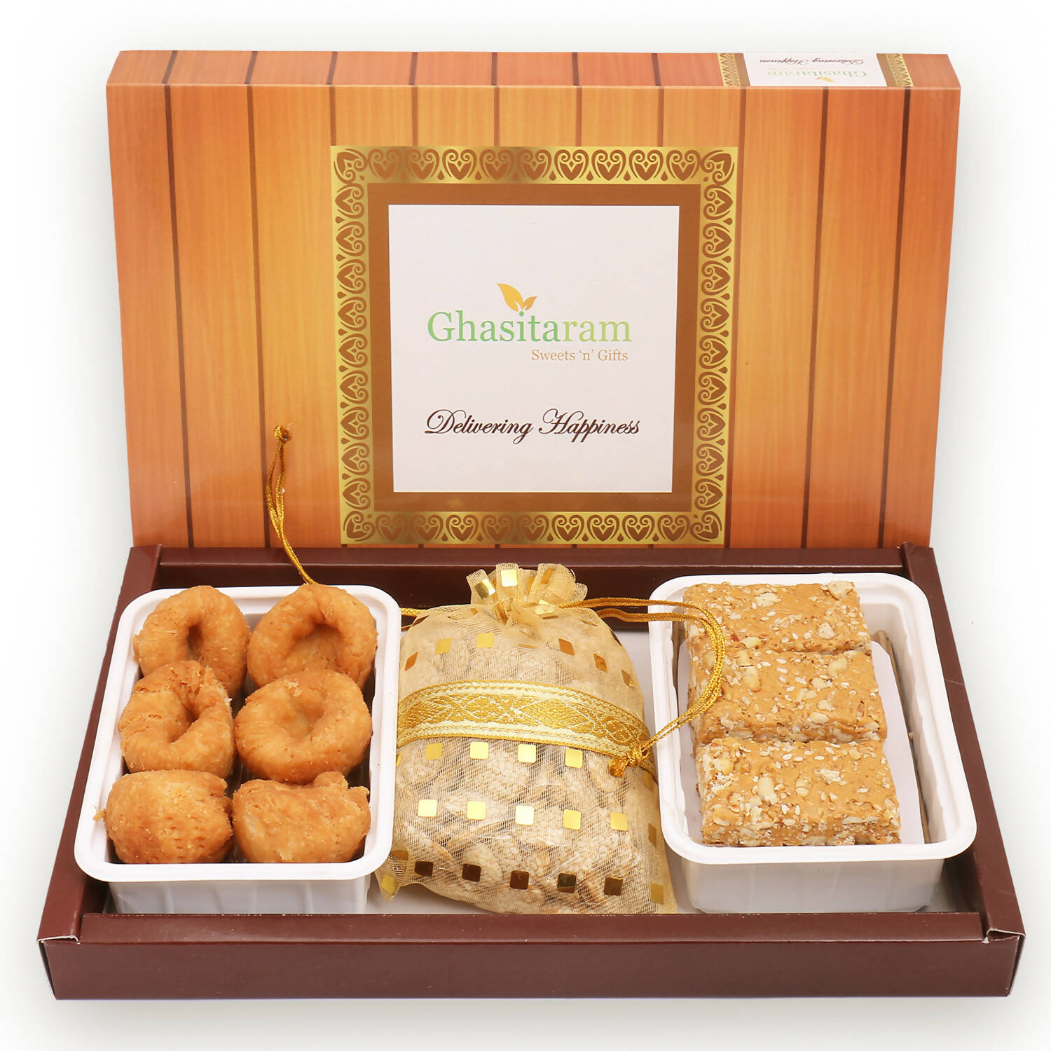 Ghasitaram Sankranti /Lohri Gifts Sweets-Khajoor, Revadi And Gachak Hamper - Distacart