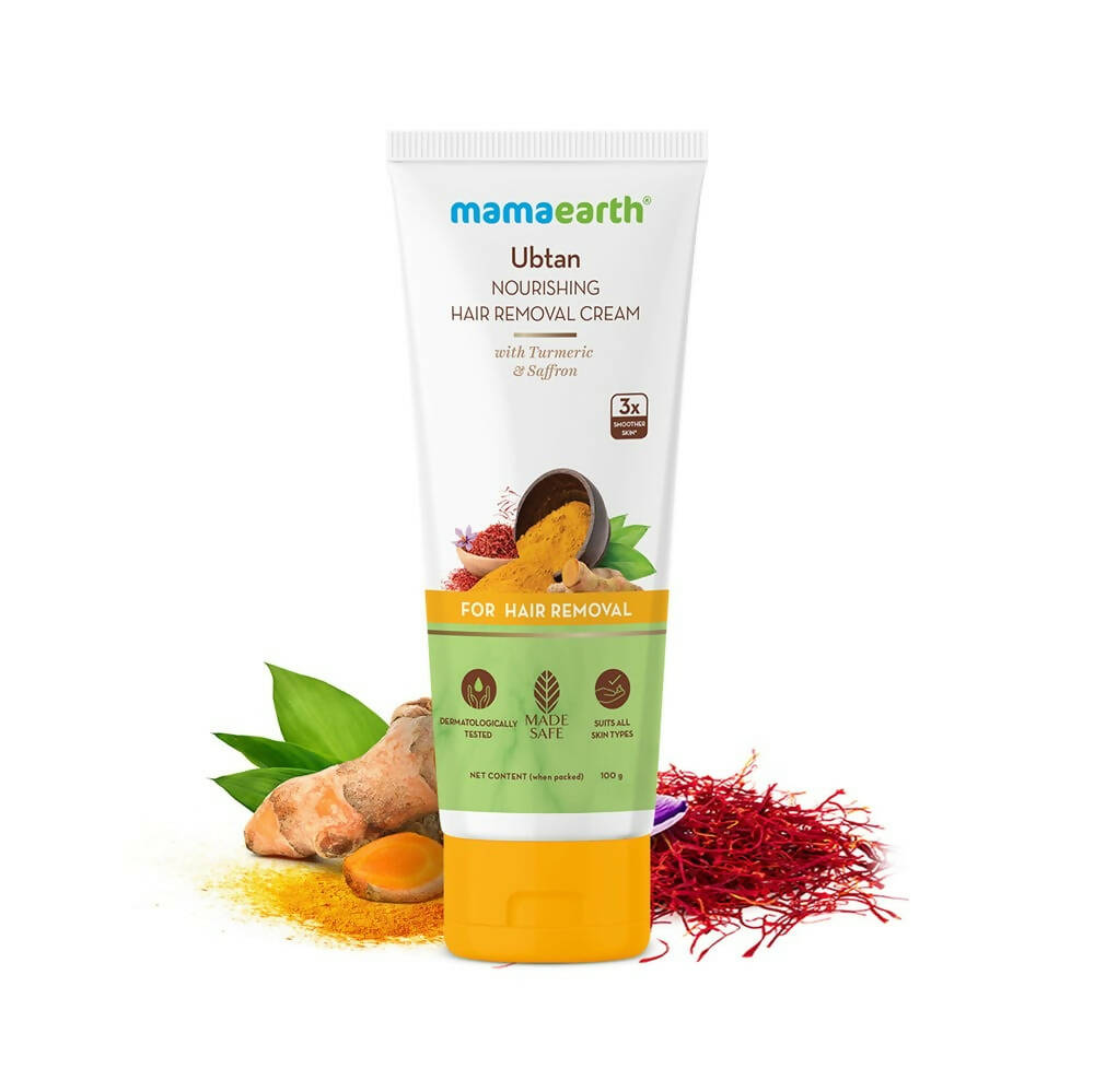 Mamaearth Ubtan Nourishing Hair Removal Cream With Turmeric & Saffron - Distacart
