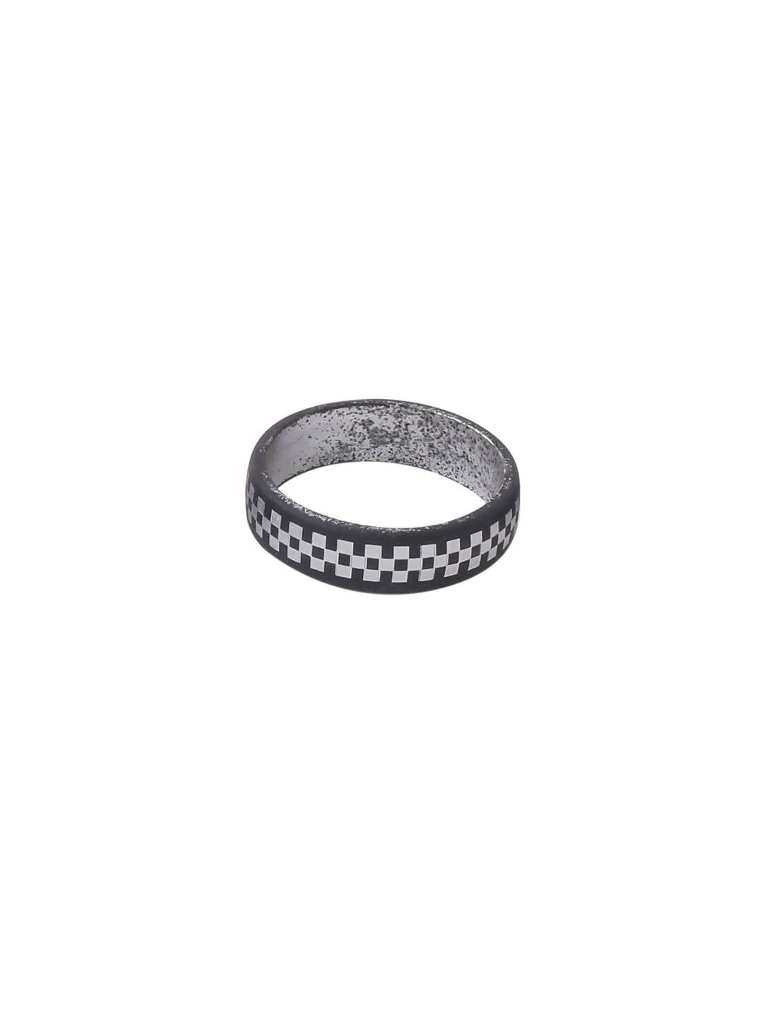NVR Men's Black Metal Ring - Distacart