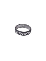 Thumbnail for NVR Men's Black Metal Ring - Distacart