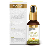 Thumbnail for Vaadi Herbals 2% Alpha Arbutin Face Serum With Niacinamide & Hyaluronic Acid - Distacart