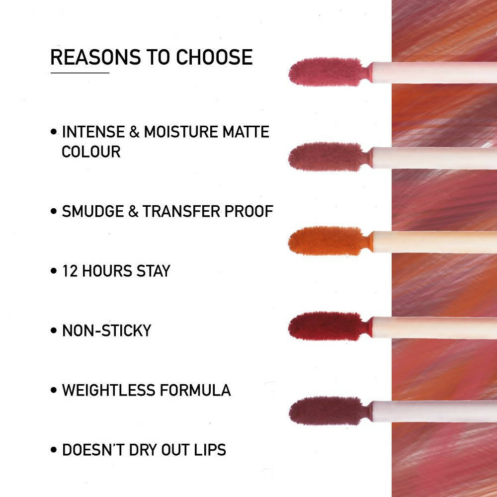 BlushBee Organic Beauty Lip Nourishing Liquid Lipstick - Reddish Maroon - Distacart