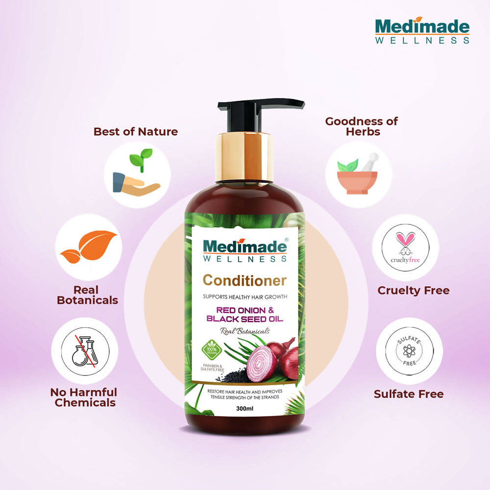 Medimade Wellness Red Onion and Black Seed Hair Conditioner - Distacart