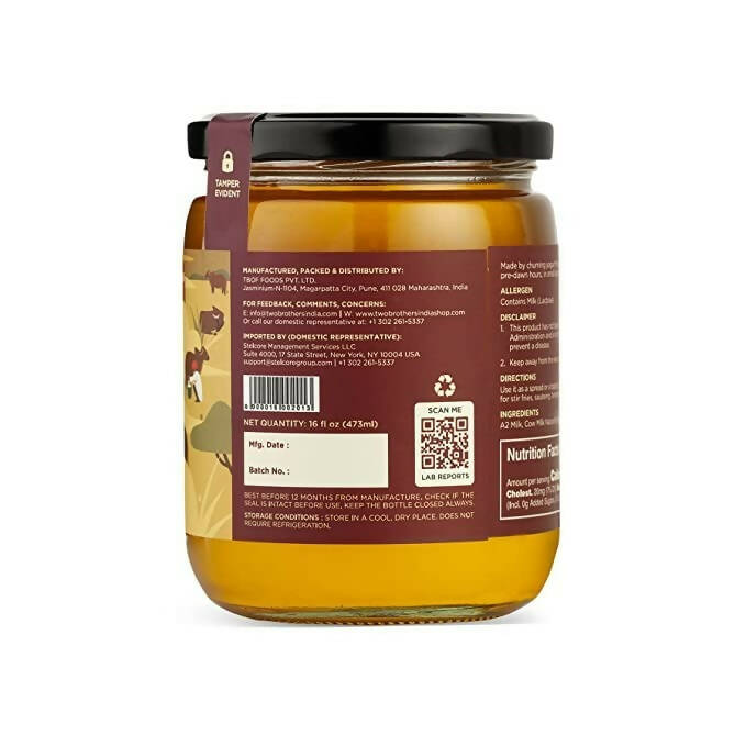 Two Brothers Organic Farms - A2 Ghee Cultured Cow Desi Ghee - Distacart