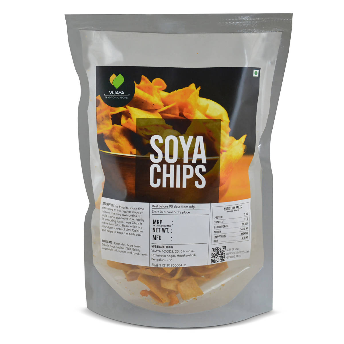Vijaya Traditional Recipes Soya Chips - Distacart