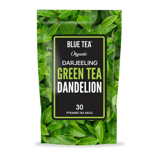 Blue Tea Organic Dandelion Green Tea Bags - Distacart
