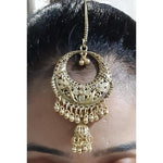 Thumbnail for Traditional Ethnic Wear Maang Tikka With Hanging Jhumka