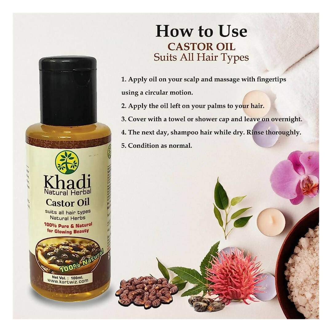 Khadi Natural Herbal Castor Oil - Distacart