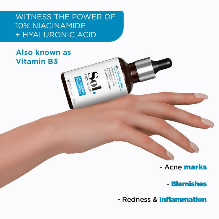The Man Company Sol. 10% Niacinamide Dark Spots Reduction Face Serum - Distacart