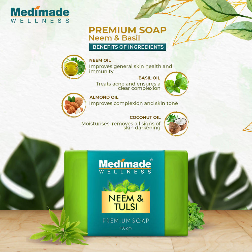 Medimade Wellness Neem & Tulsi Premium Soap