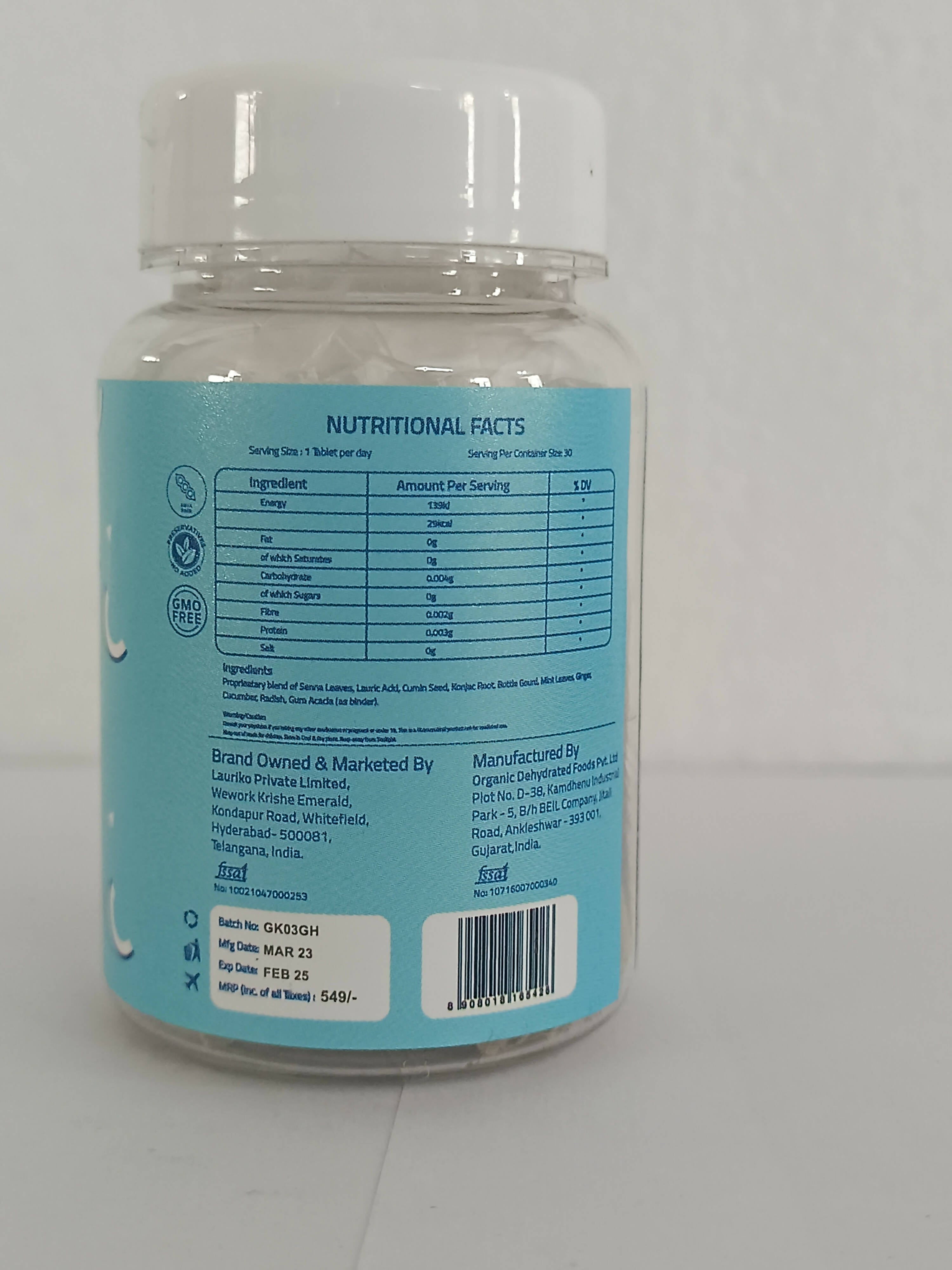 Laurik Gut Clean Tablets For Constipation Relief And Digestive Health - Distacart