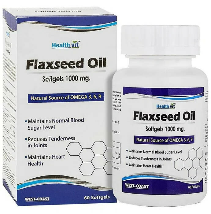 HealthVit Flaxseed Oil Softgel Capsules - Distacart