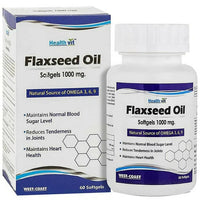 Thumbnail for HealthVit Flaxseed Oil Softgel Capsules - Distacart