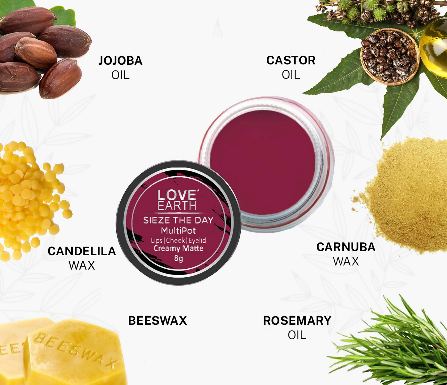 Love Earth Lip Tint & Cheek Tint Multipot Combo (Ruby Pink & Raspberry Pink) - Distacart