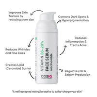 Thumbnail for Cos-IQ Niacinamide Vitamin B3-20% Face Serum for Ultra Sensitive Skin - Distacart