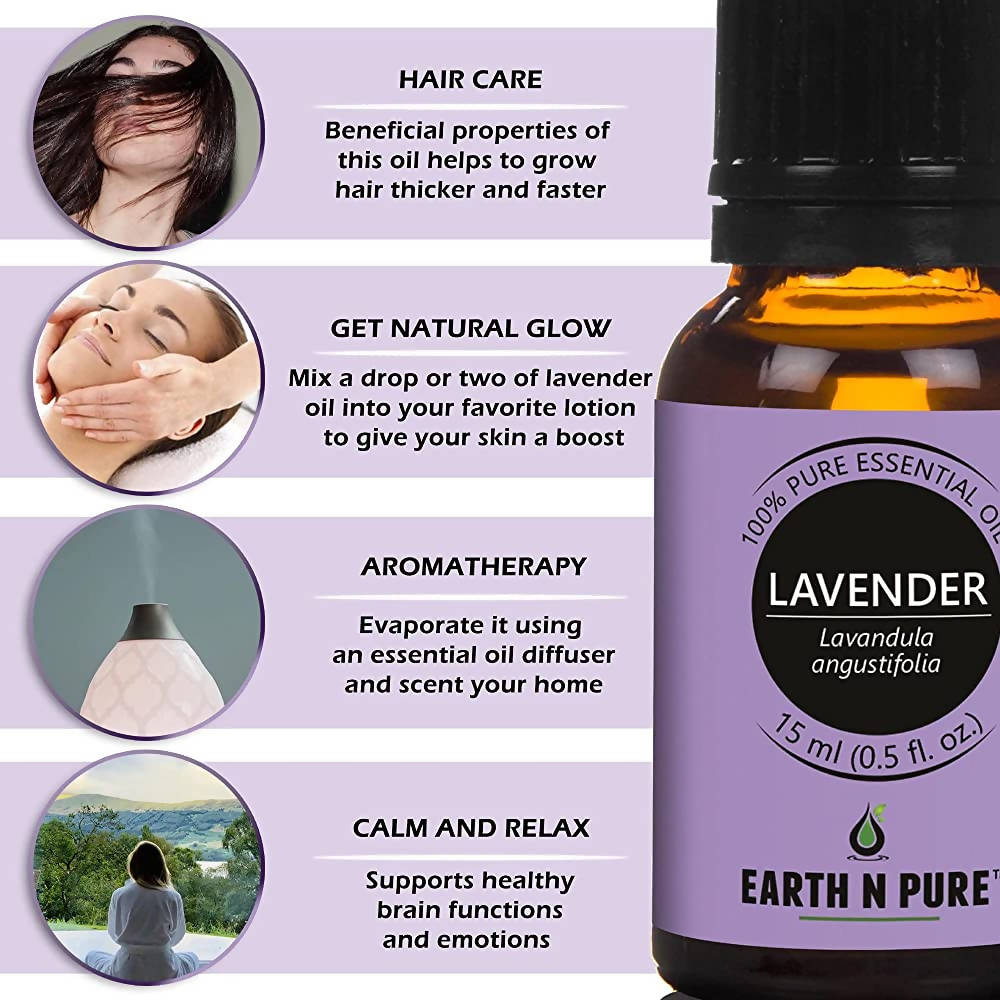 Earth N Pure Lavender & Orange Essential Oils