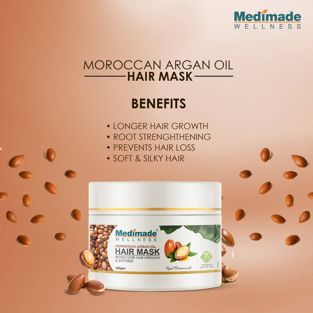 Medimade Wellness Moroccan Argan Oil Hair Mask - Distacart