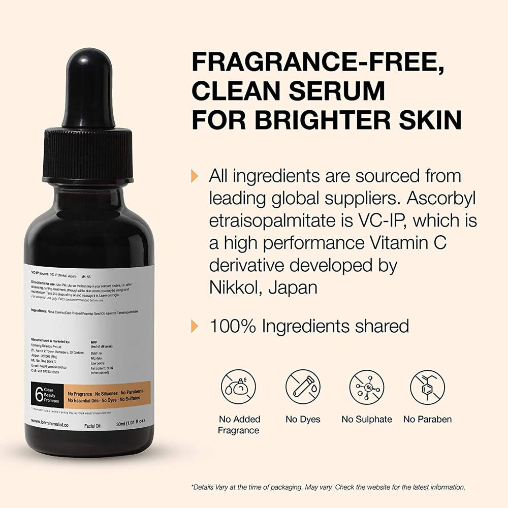 Minimalist Rosehip Oil + VC-IP 3% - Distacart