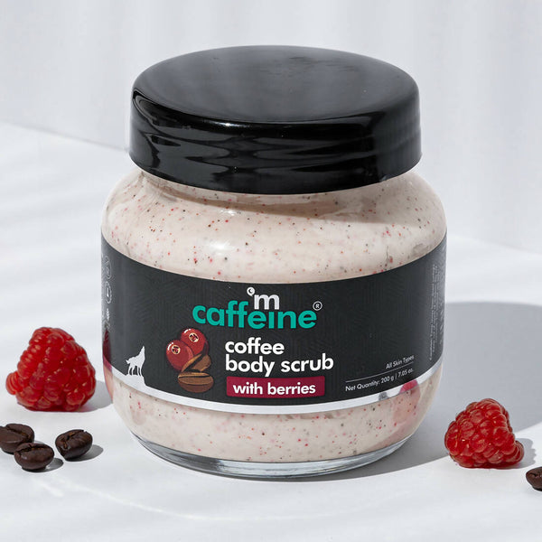 mCaffeine Coffee Body Scrub with Berries - Distacart