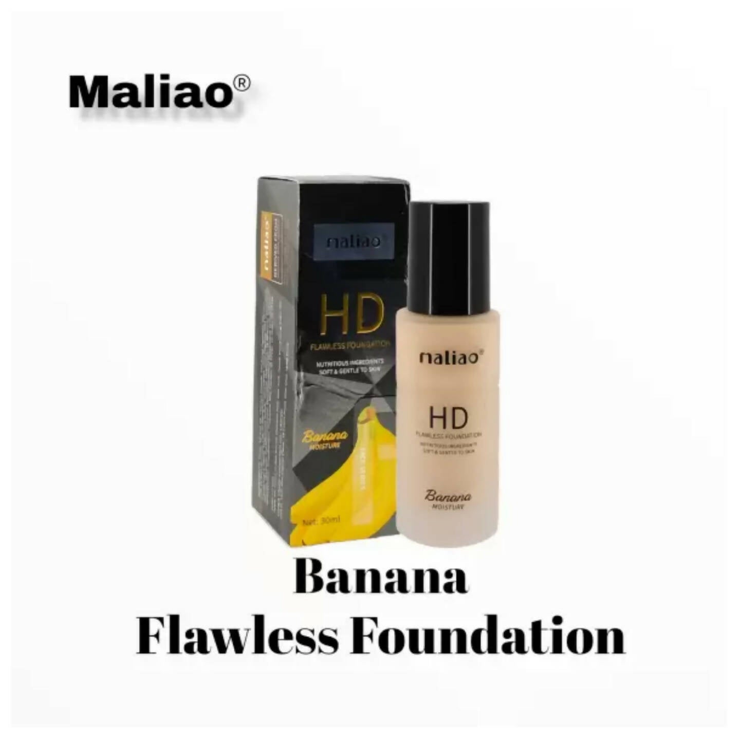 Maliao Professional Hd Flawless Banana Foundation - Distacart