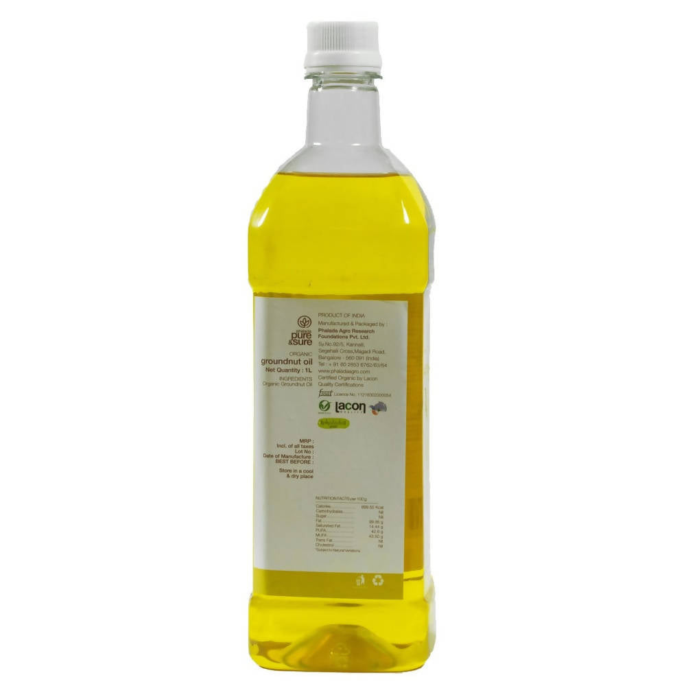 Pure & Sure Organic Cold Pressed Ground Nut Oil - Distacart
