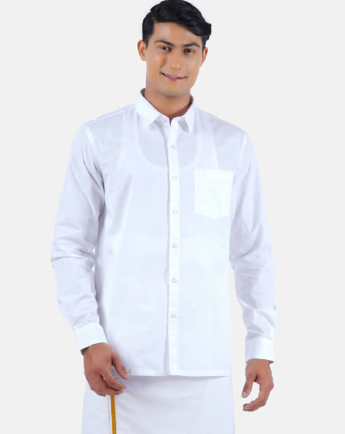 Ramraj Cotton Mens 100 % Cotton Viceroy Full Sleeve White Shirt - Distacart
