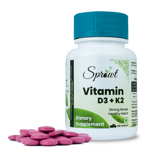 Sprowt Vitamin D3 + K2 Help in Strong Bones Tablets - Distacart