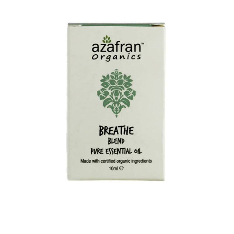 Azafran Organics Breathe Blend Pure Essential Oil - Distacart