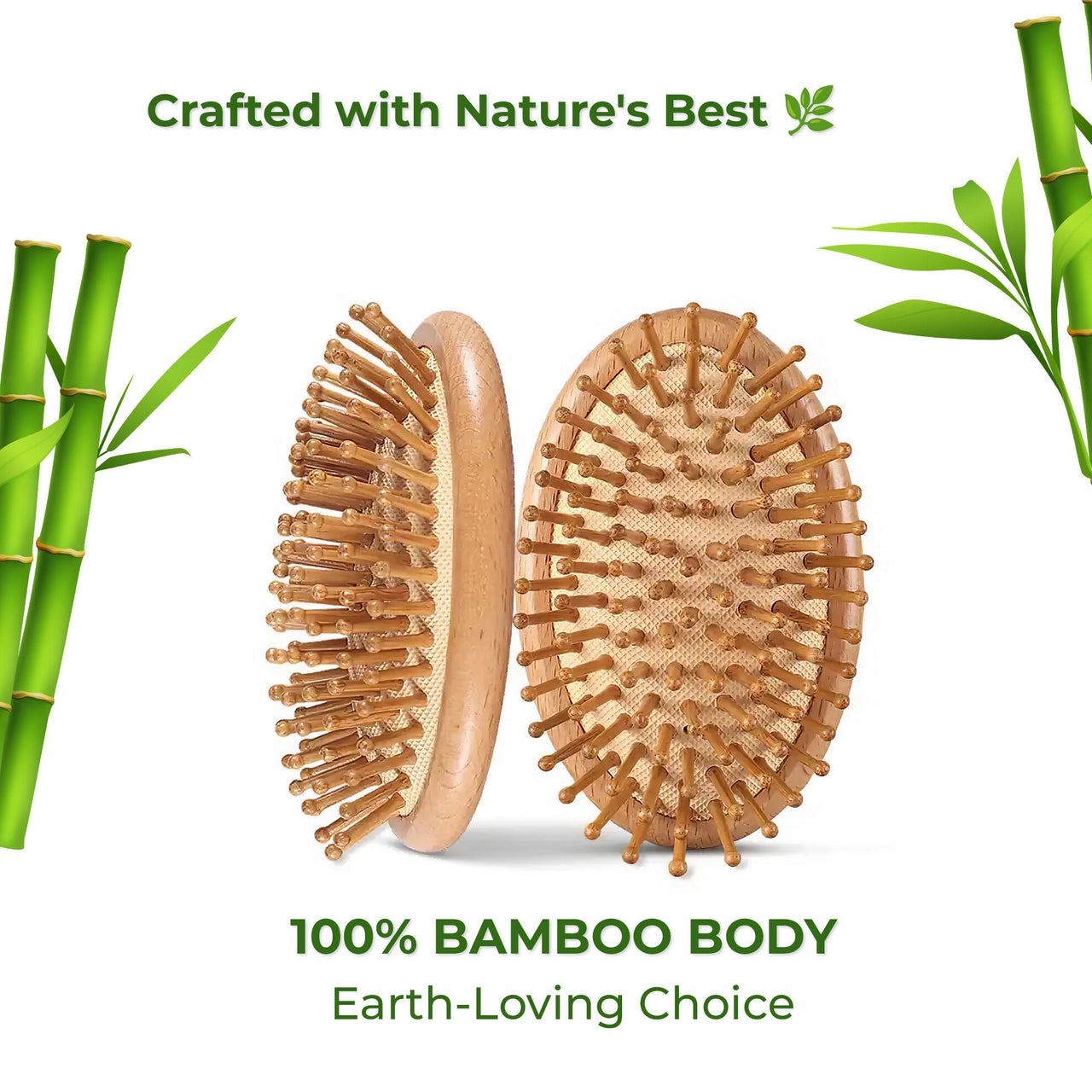 Careberry Bamboo Bliss Mini Hairbrush - Distacart