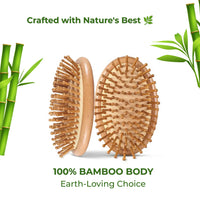 Thumbnail for Careberry Bamboo Bliss Mini Hairbrush - Distacart