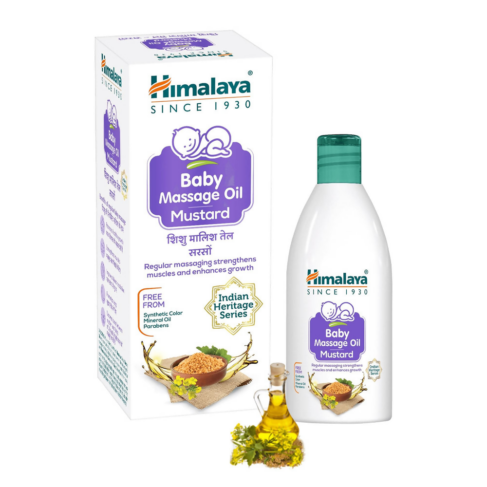 Himalaya Herbals Baby Massage Oil - Mustard - Distacart