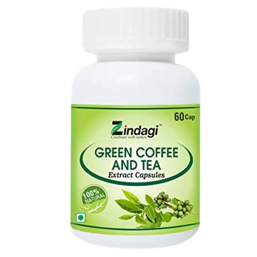 Zindagi Green Coffee And Tea Extract Capsules - Distacart