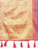 Thumbnail for Lorenvalley Fashion Yellow Kanjivaram Silk Woven Design with Zari Weaving Saree - Distacart