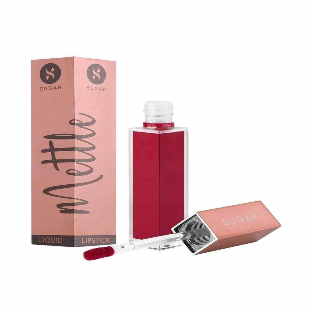 Sugar Mettle Liquid Lipstick - Mimosa (Deep Pinkish Red with Blue Undertone) - Distacart