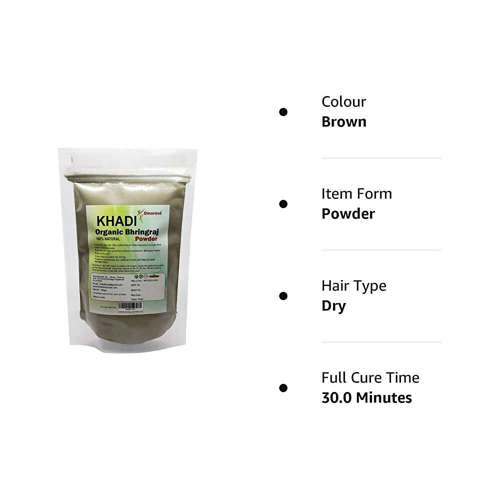 Khadi Omorose Organic Bhringraj Powder - Distacart