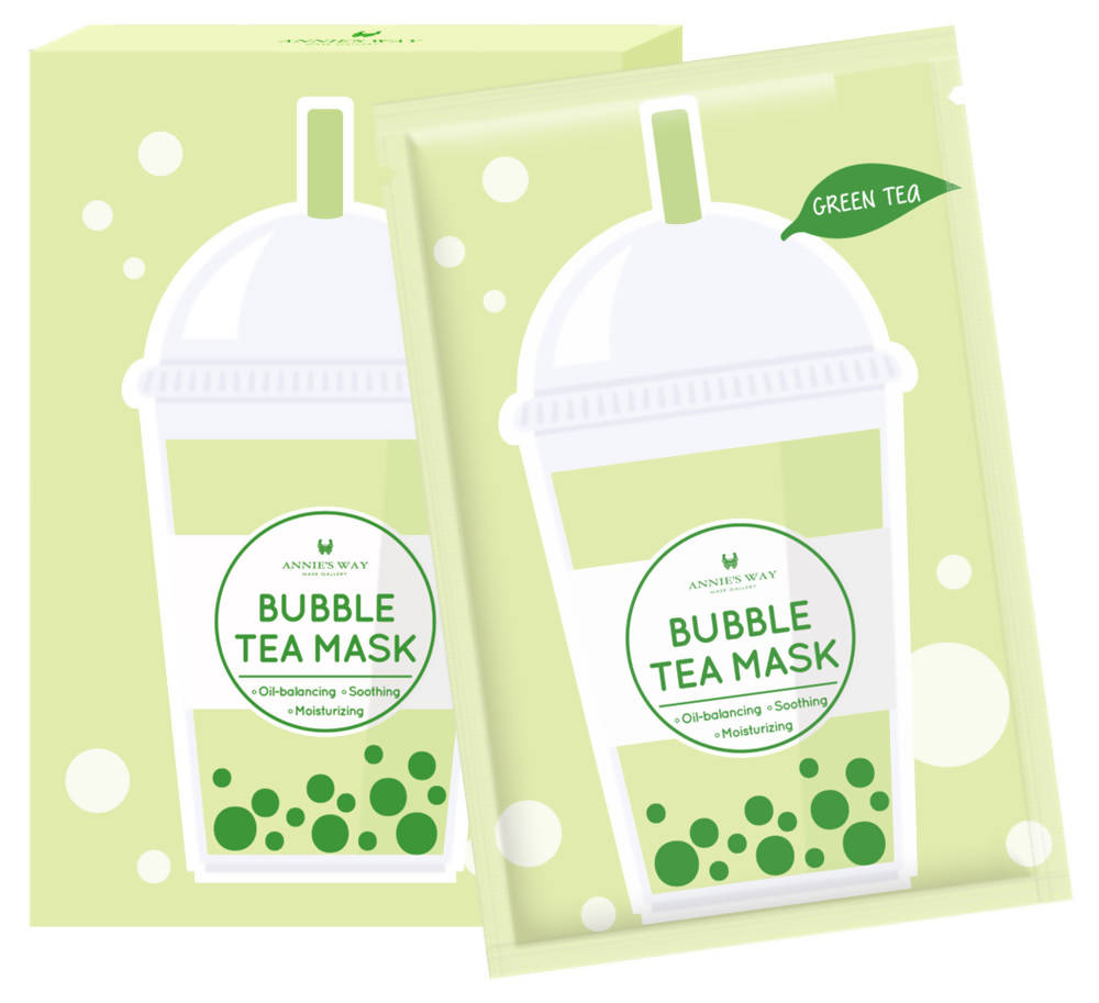 Annie's Way Green Tea Bubble Tea Mask - Distacart