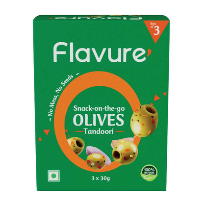 Flavure Snack-On-The-Go Olives Tandoori - Distacart