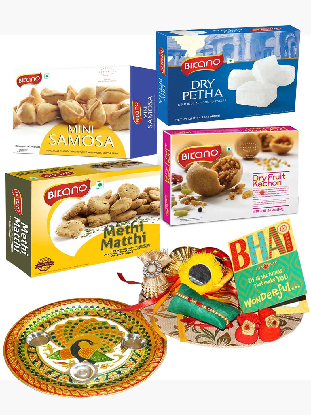 Bikano Snacks Magic Rakhi Puja Thali Gifts - Distacart