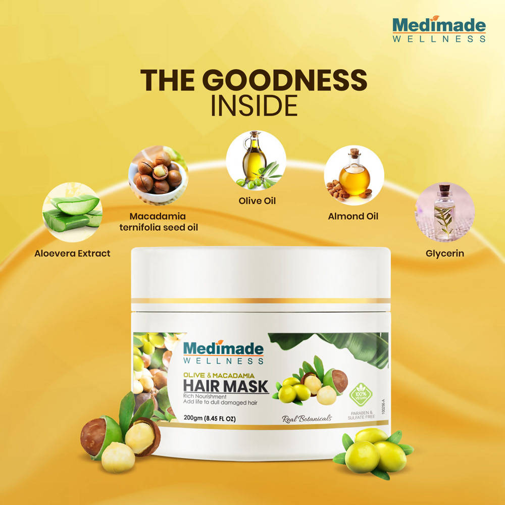 Medimade Wellness Olive & Macadamia Hair Mask - Distacart